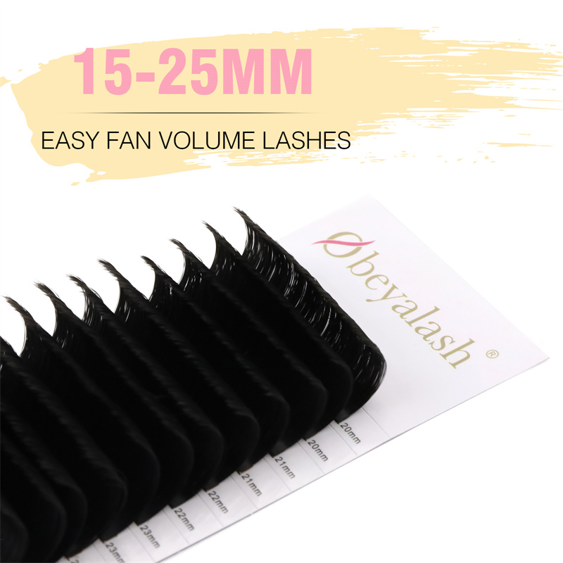 Big tray premade fan lashes