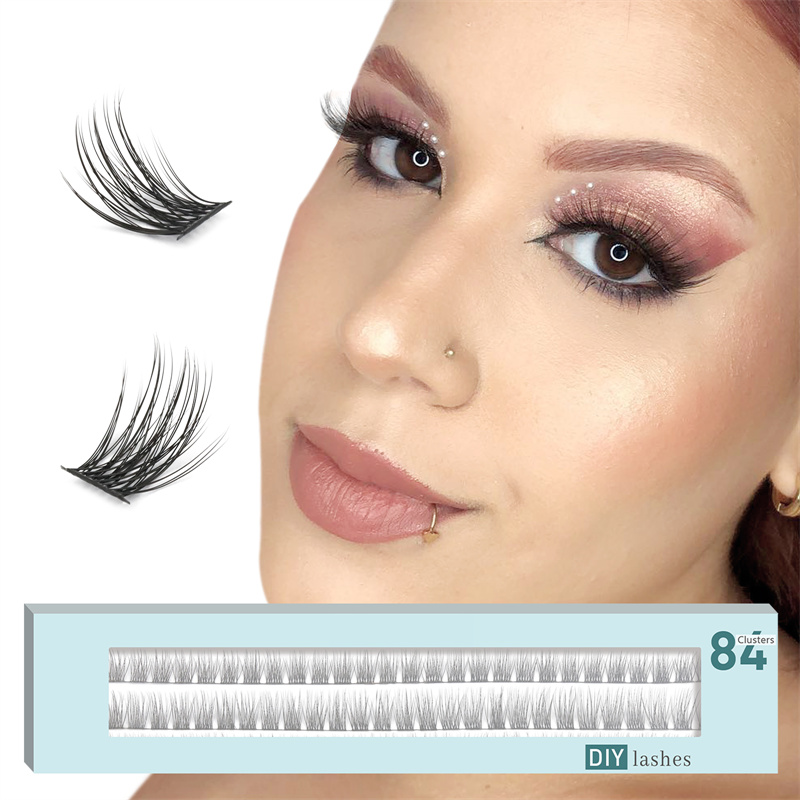 DIY cluster lashes