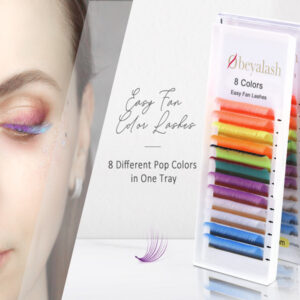 Best Colored Easy Fan Eyelash Extensions Wholesale LM