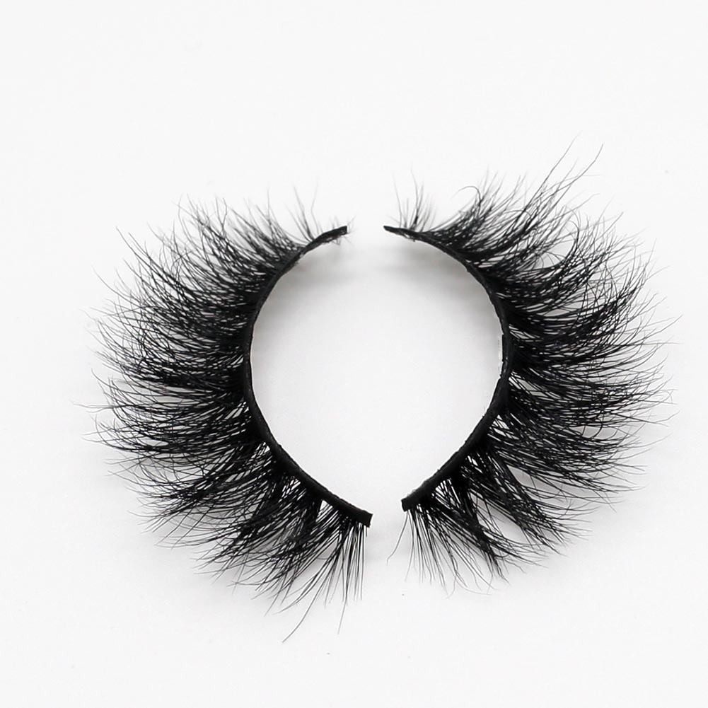 Factory Price 25mm Real Mink Fur Strip Lashes with Private Label and Package USA UK YY61