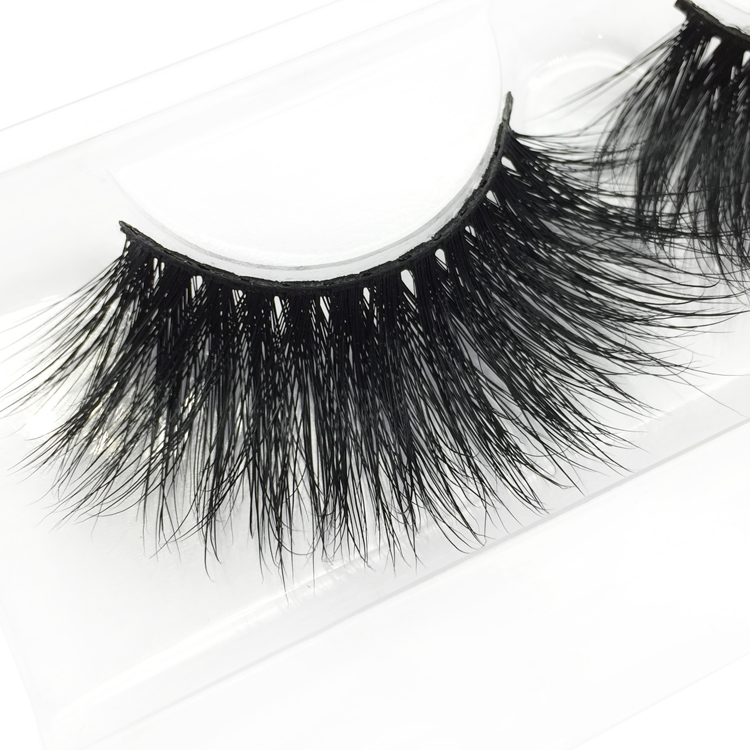 Wholesale 100% Real Siberian Mink Strip Lashes 3D Siberian Mink 25mm Lashes Vendor YY46