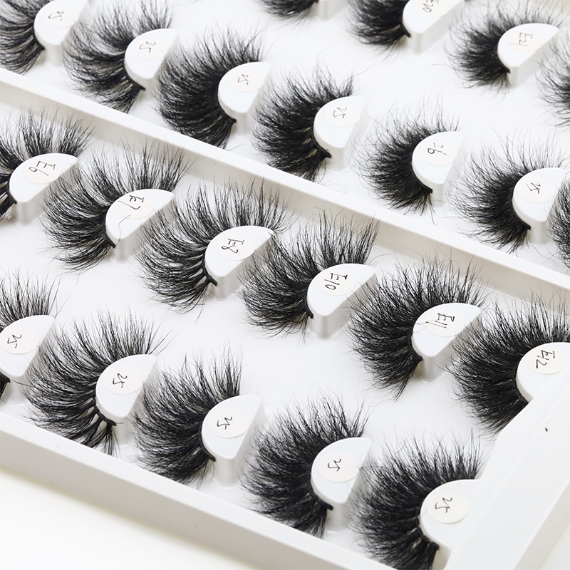 More fluffy real mink strip eyelash wholesale price custom logo lash packaging xx