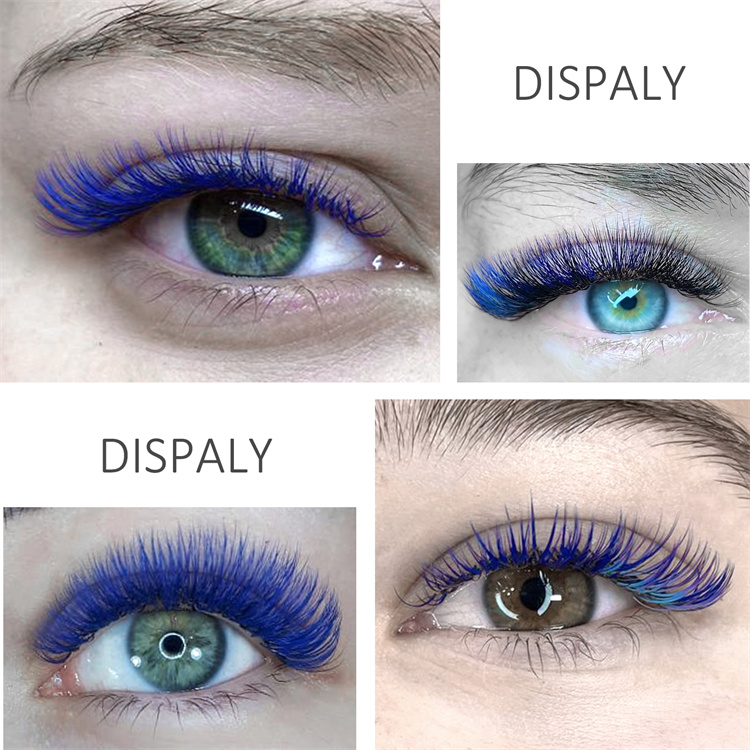 Private Label colored easy fan blooming lashes LM