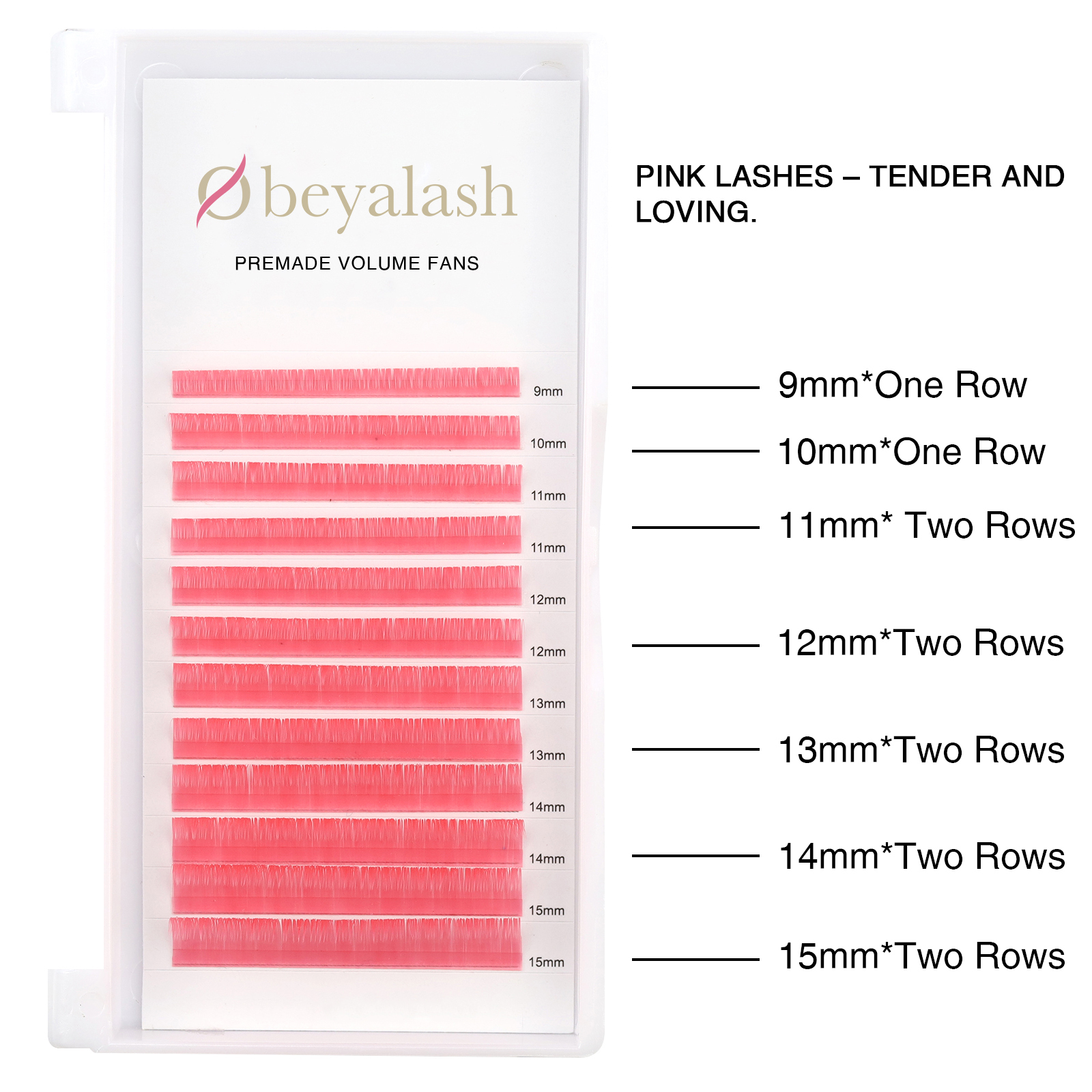 Inquiry for custom lashes tray private label 12 rows 16 rows 0.07 0.10 0.15 J B C CC D DD curl 8-16mm colorful individual lash eyelash extension JN78
