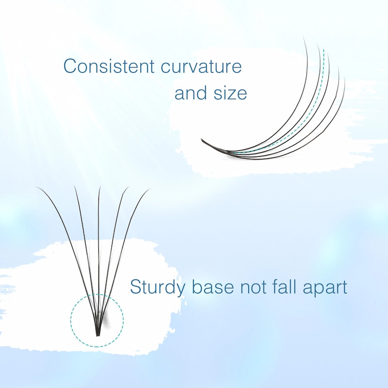 Wholesale ribbons loose fan premade fan with Eyelash Extension Storage card XJ130