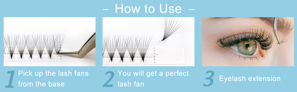 Pointy Base Premade Fans Volume Lashes Wholesale