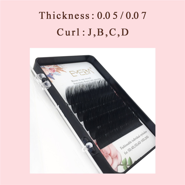 Inquiry for Hot selling Blooming lash extensions easy fan rapid to flower volume lash 0.03 0.05 0.07 C curl D curl vendors with private label in US XJ66