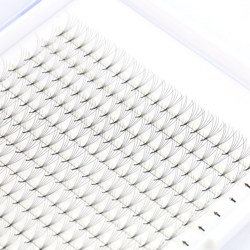 Wholesale 320 fans Big tray pointy base 0.07 premade fan lash extensions XJ85