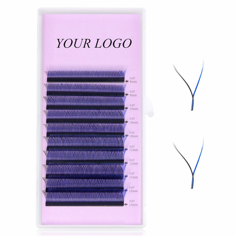 Wholesale New trend Y lash extensions MIX colored YY lash XJ133