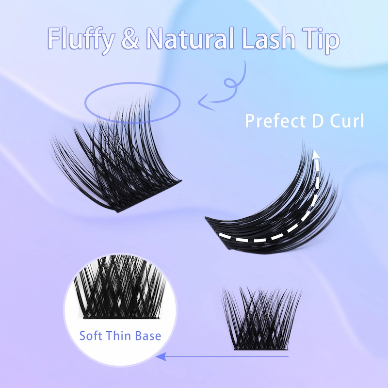 HOT Amazon DIY lash extensions at home lash clusters segment lash XJ148