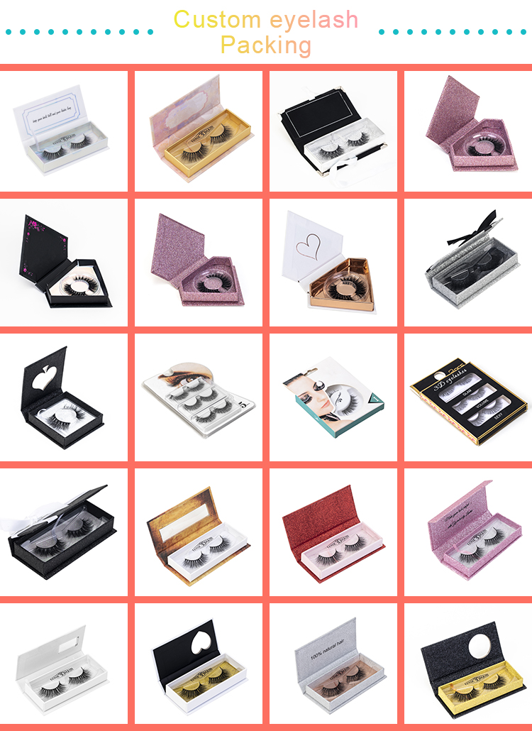 Christmas Red Color Custom Eyelash Packaging Box ZX030
