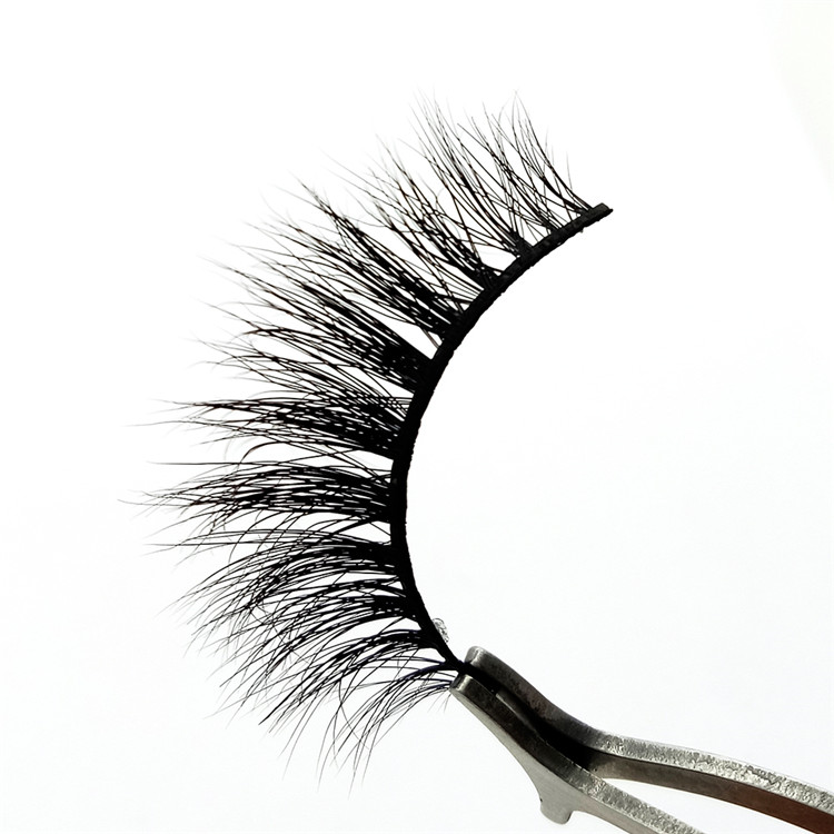 Private Label for 100% Handmade 25mm 3D Real Mink Fur Strip Lashes the Uk the US YY64