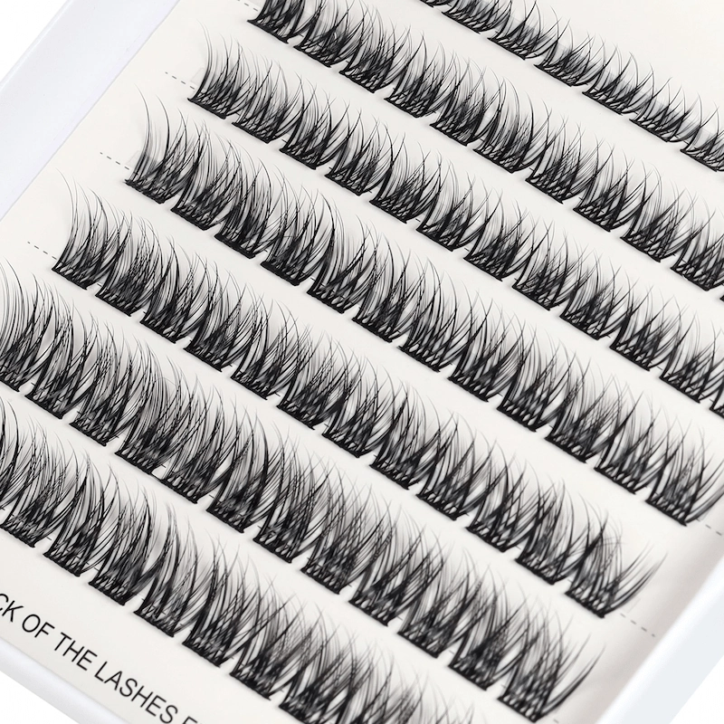 Amazon hot DIY lash extensions pre cut segmented cluster lashes XJ144