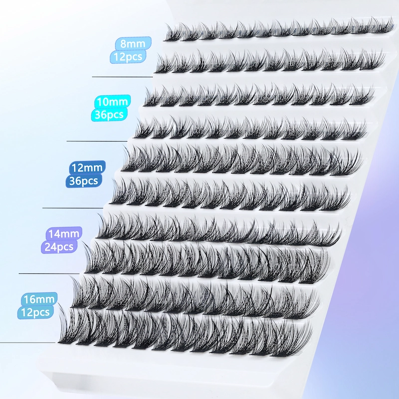 DIY lash cluster lashes kit with lash bond and seal XJ165