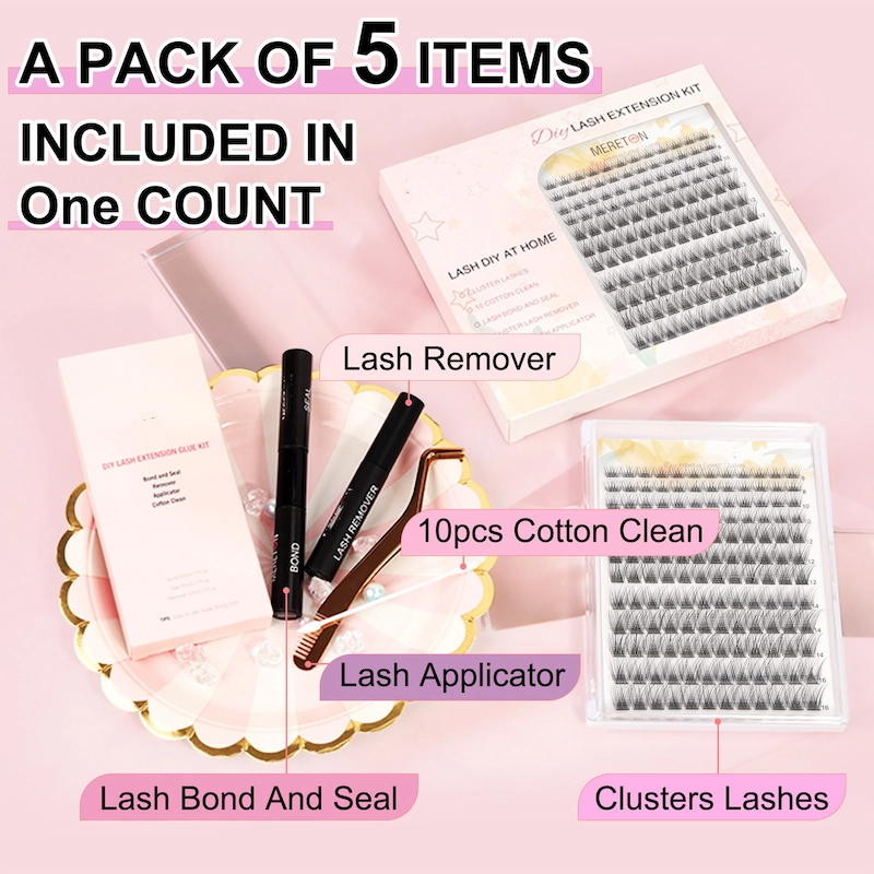 Hot Amazon DIY lash kit with cluster lash and lash bond XJ150