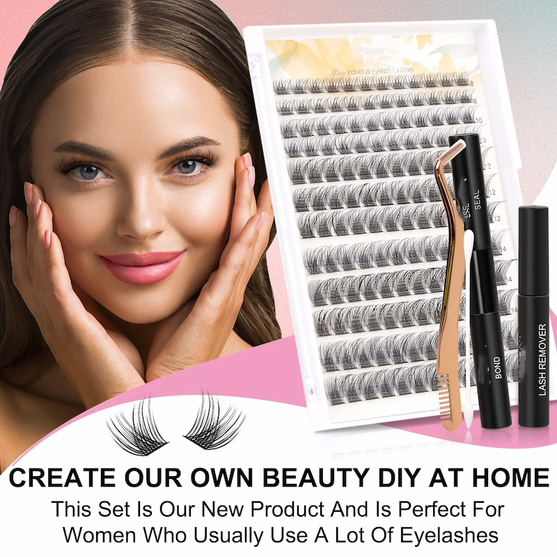 Hot Amazon DIY lash kit with cluster lash and lash bond XJ150