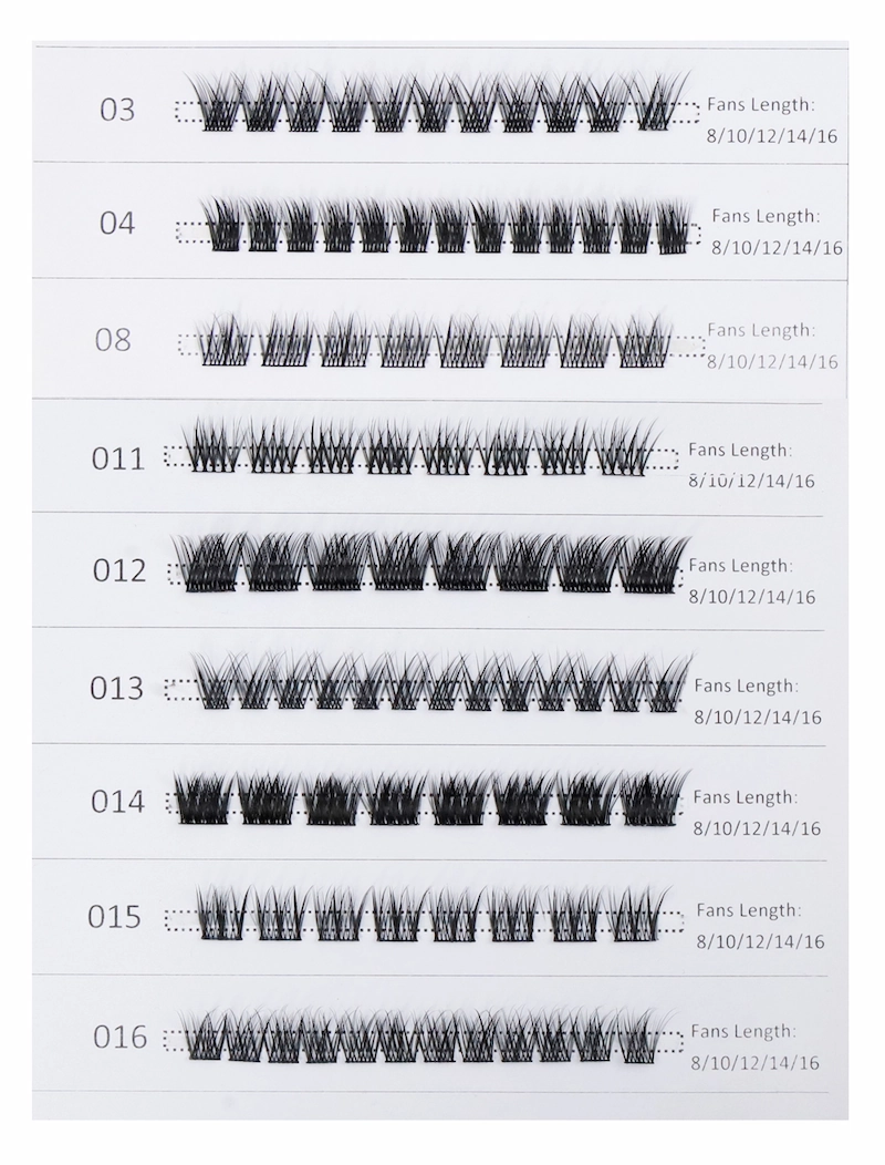 Amazon hot DIY lash extensions pre cut segmented cluster lashes XJ144