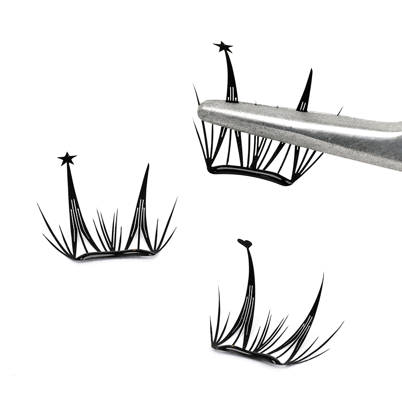 Reusable Self-Adhesive Cluster Lashes for Quick Glam Manga Star