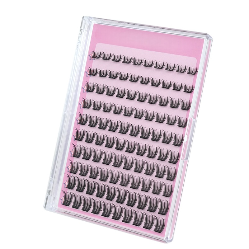 2025 Trendy Natural Waterproof Reusable Self-Adhesive Lashes No Glue Needed Easy Application Press-on Clusters for Stunning Effect in Any Setting