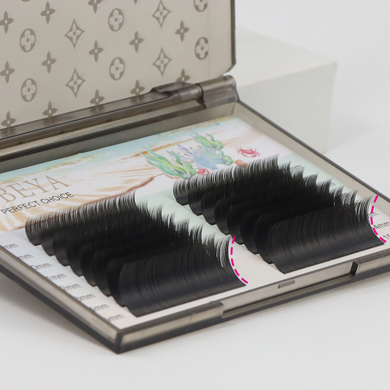 Ellipse shape Flat lash extensions vendor in US/UK XJ110