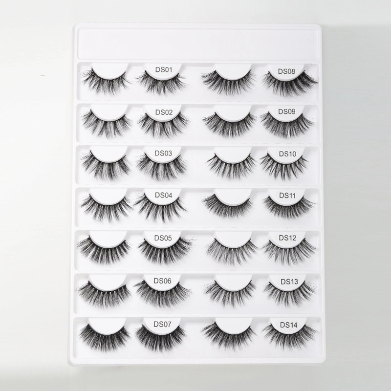 Sales 3D cat eye Wispy Faux mink lashes XJ141