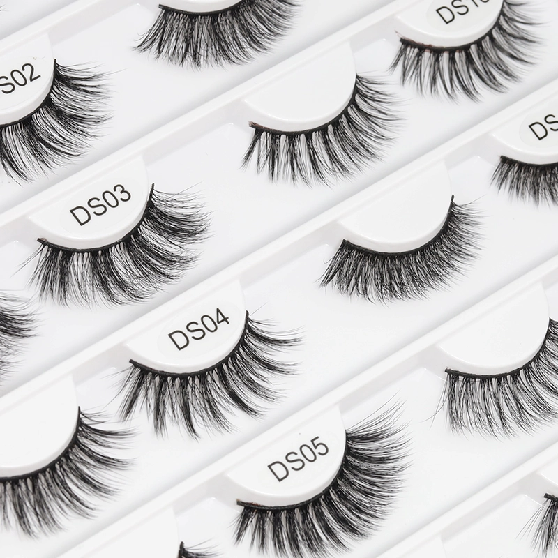 Sales 3D cat eye Wispy Faux mink lashes XJ141
