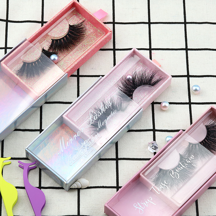 Mink handmade strip lashes wholesale bulk QC01