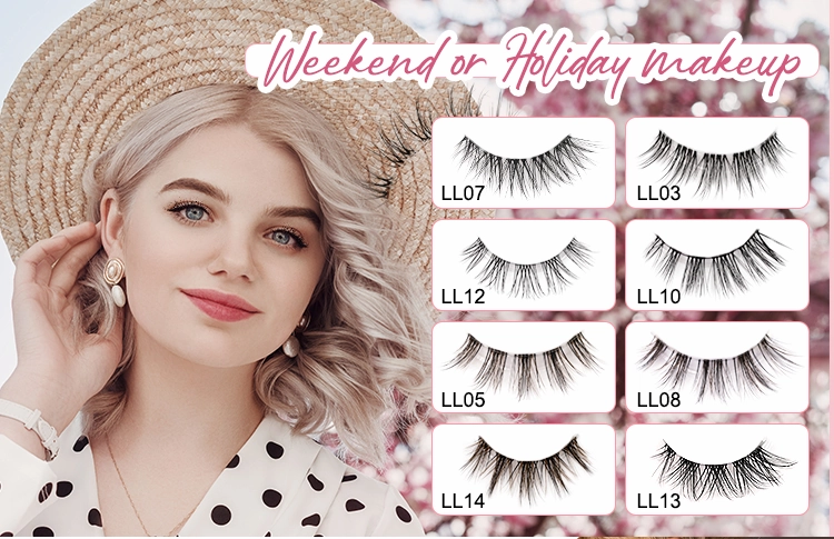 DIY strip lash Wispy Lash cat eye Clusters lashes at home Eyelash Extensions XJ163