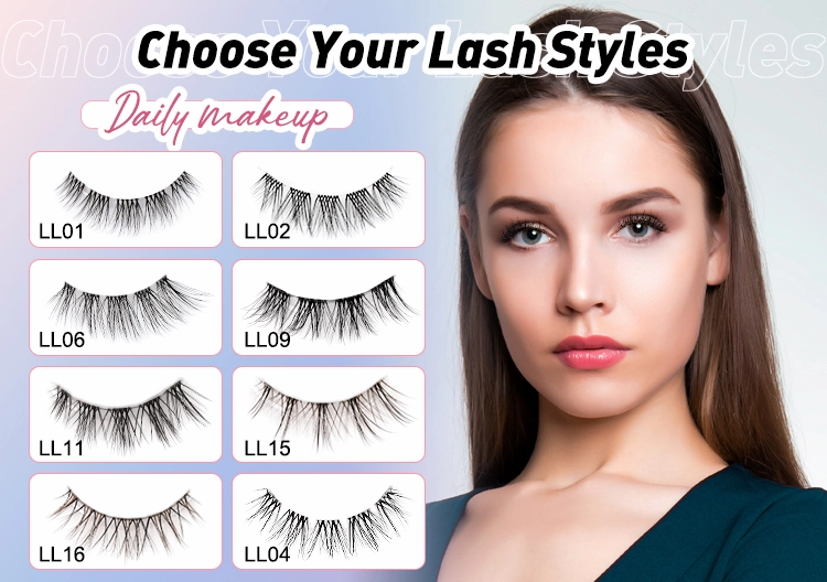DIY strip lash Wispy Lash cat eye Clusters lashes at home Eyelash Extensions XJ163