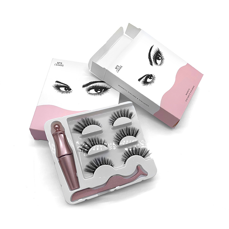 2022 New Magnet Fake Lashes and Waterproof Magnet Eyeliner Liquid Custom Wholesale in US LM
