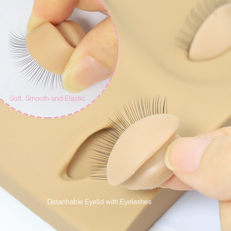 Wholesale small size Flat Mannequin Head with Removable Realistic Eyelids for lash extensions XJ135