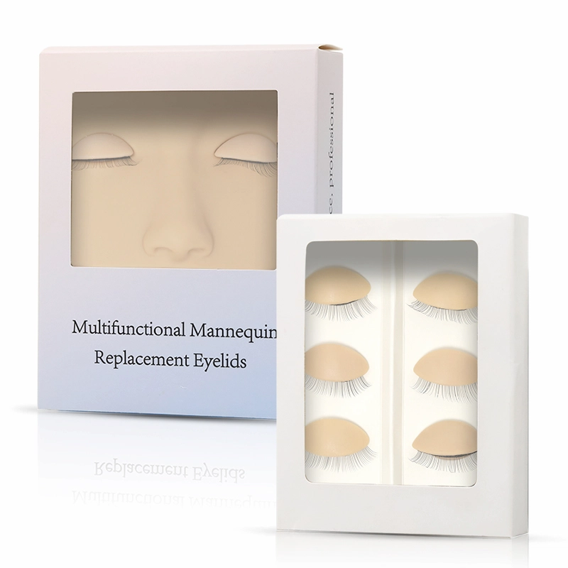 Wholesale small size Flat Mannequin Head with Removable Realistic Eyelids for lash extensions XJ135