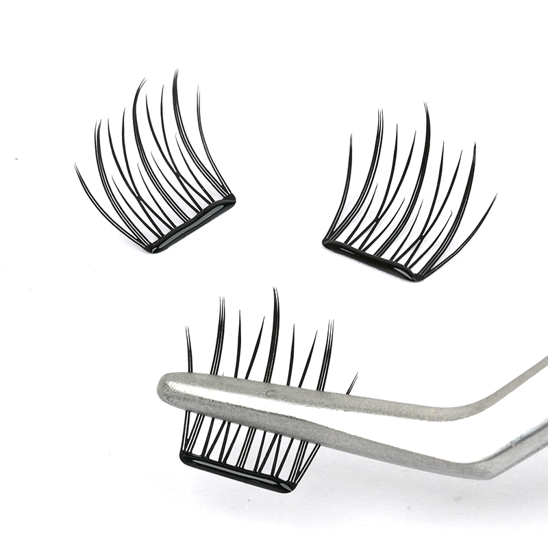 Pre-Glued DIY Lash Clusters Soft Lightweight Reusable Natural Everyday Look