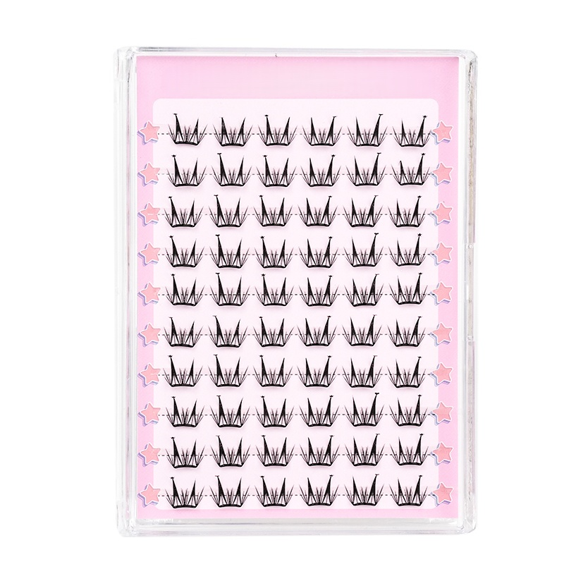 Reusable Self-Adhesive Cluster Lashes for Quick Glam Manga Star