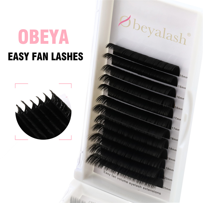 Free Shipping 0.03mm Thickness One-Second Blooming Easy Fan Eyelash Extension in USA ZX073