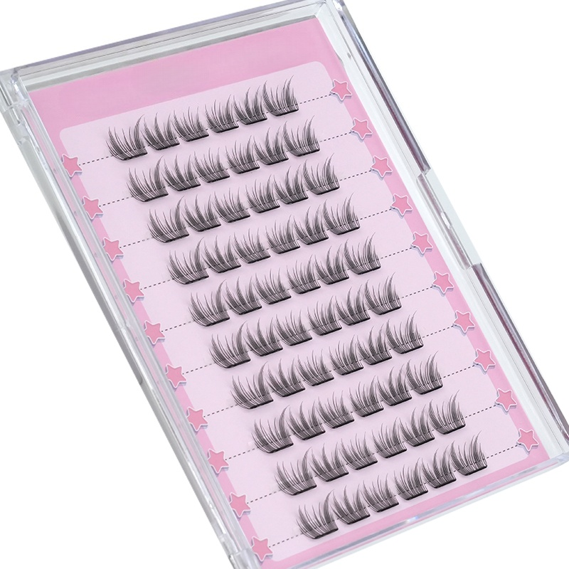 Wholesale Long-Lasting Reusable Self-Adhesive Lash Clusters Natural Look Easy Application for Stunning Eye Makeup