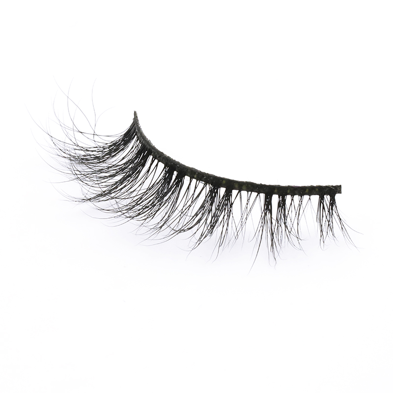 Eyelash Manufacturer Offer Real Mink Fur 3D Strip Lashes with Private Label in the US YY111