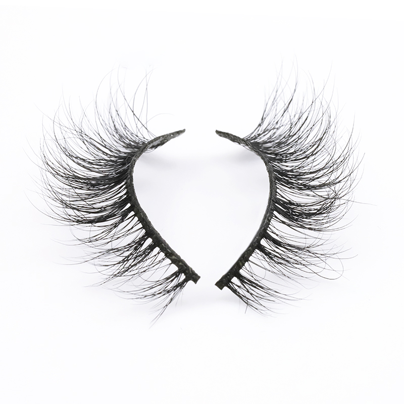 Eyelash Manufacturer Offer Real Mink Fur 3D Strip Lashes with Private Label in the US YY111