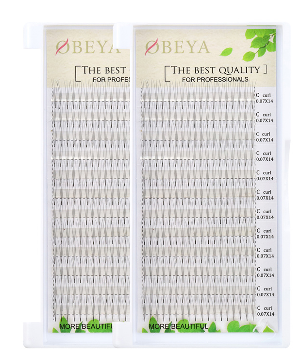 Wholesale Pre Made Fans Lashes Individual Eyelash Extensions Private label