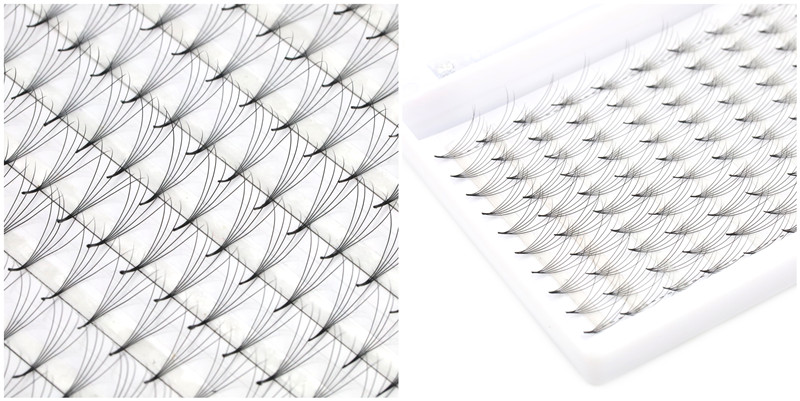 Wholesale 320 fans Big tray pointy base 0.07 premade fan lash extensions XJ85