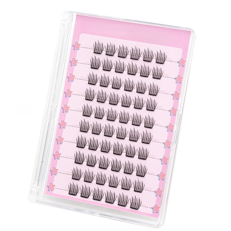 Pre-Glued DIY Lash Clusters Soft Lightweight Reusable Natural Everyday Look