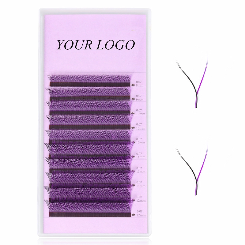 Wholesale New trend Y lash extensions MIX colored YY lash XJ133