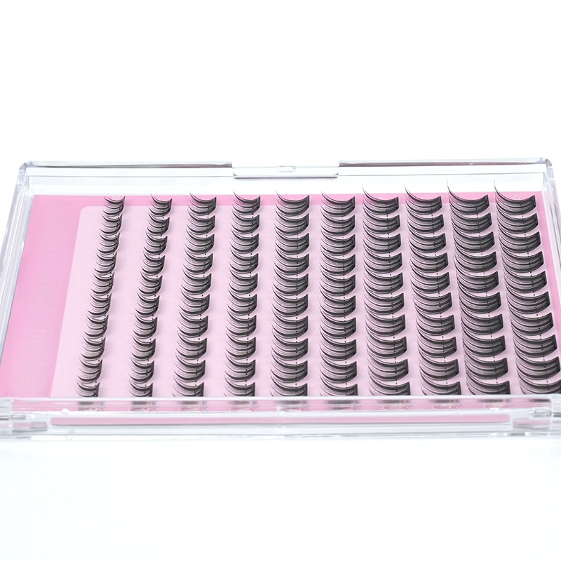 2025 Trendy Natural Waterproof Reusable Self-Adhesive Lashes No Glue Needed Easy Application Press-on Clusters for Stunning Effect in Any Setting