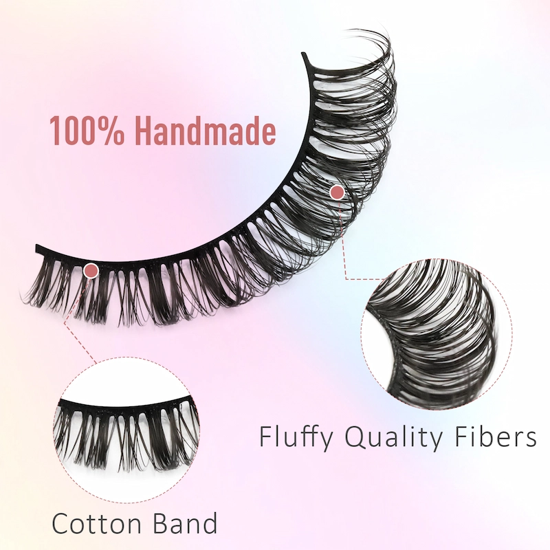 Wholesale DD deep curl Russia strip lashes XJ129