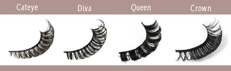 Wholesale Russian strip lashes D curl lash extensions look lashes XJ96