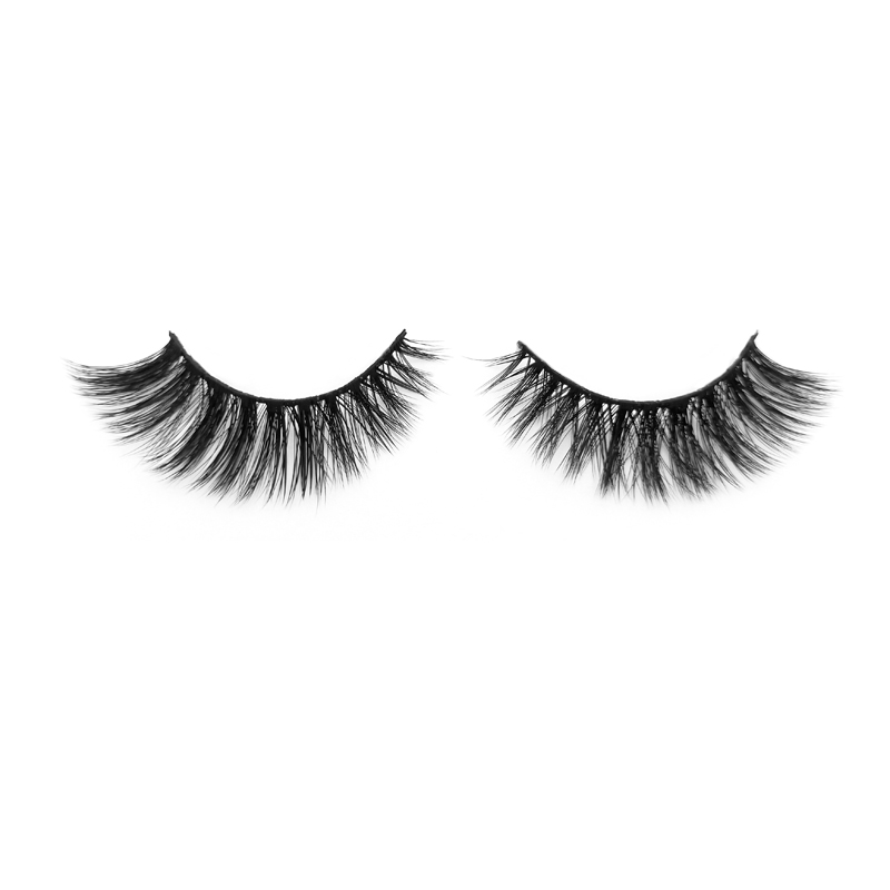 Wholesale popular silk faux mink vegan eyelashes with logo XJ92