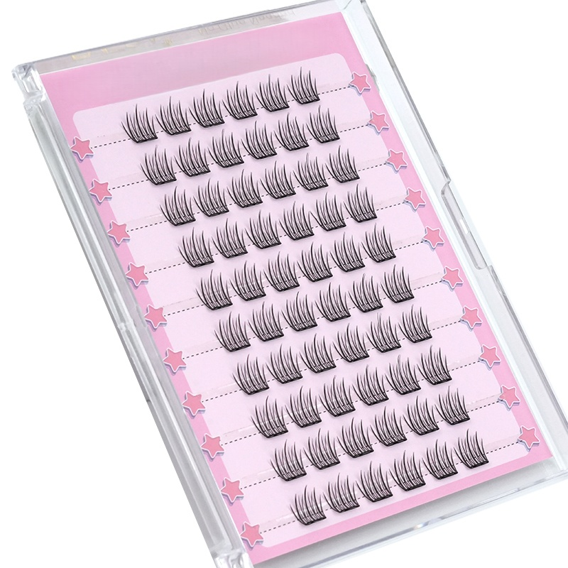 Pre-Glued DIY Lash Clusters Soft Lightweight Reusable Natural Everyday Look