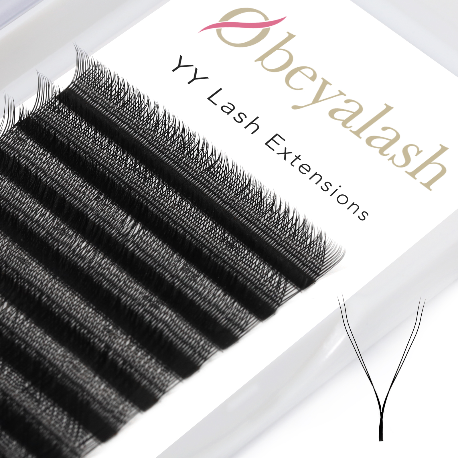 Fluffy Volume YY Lash Extensions with Private Label in US/UK LM