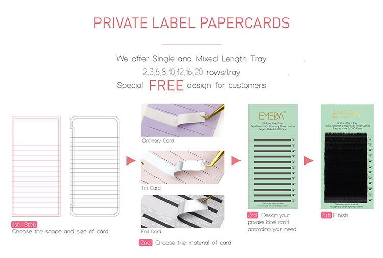 Private Label Premade Pointy Base Eyelash Extensions Wholesale