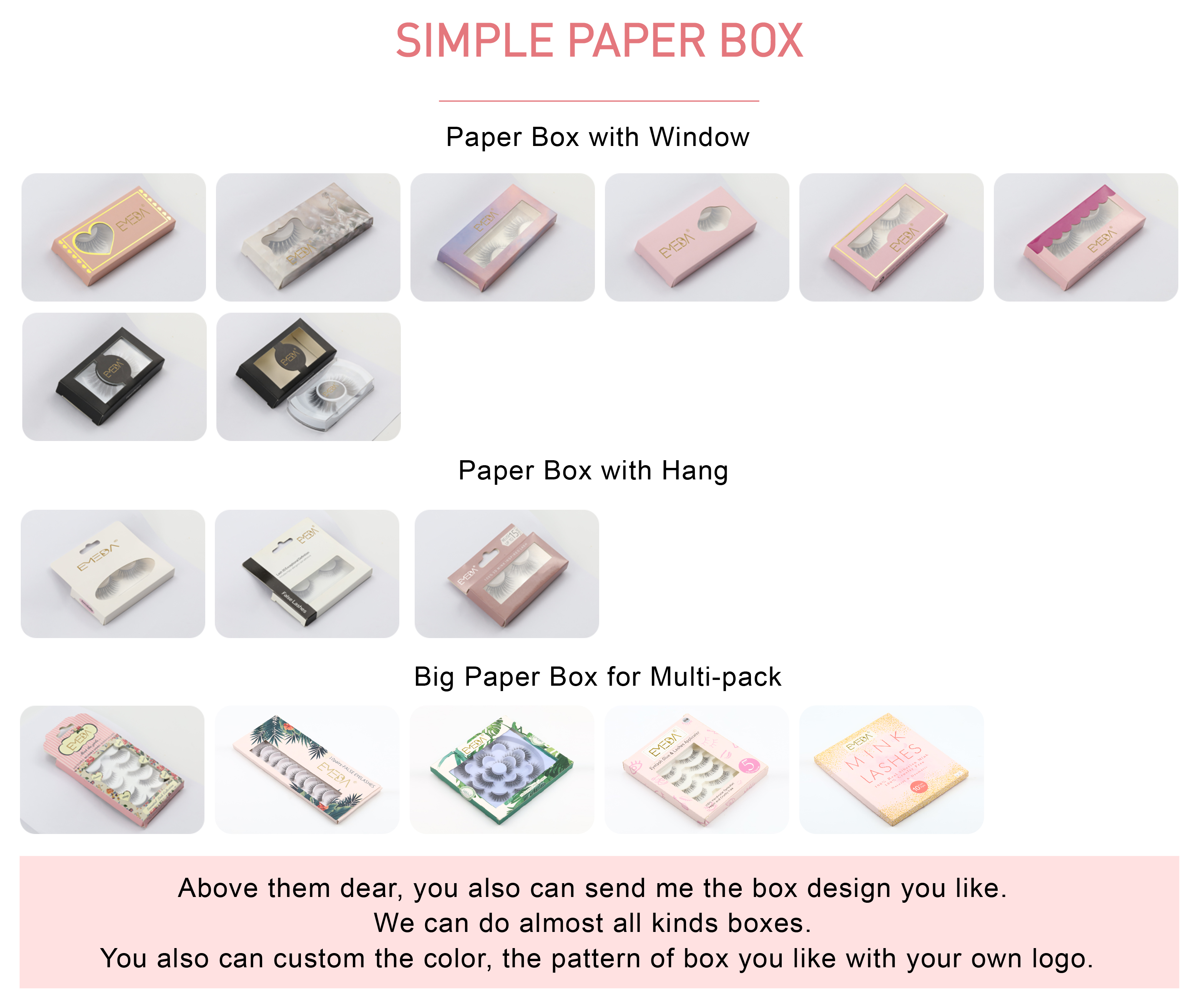 More fluffy real mink strip eyelash wholesale price custom logo lash packaging xx